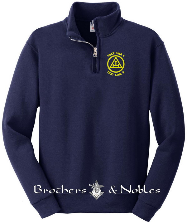 Royal Arch Mason 1/4 Zip Sweatshirt #754 (image for) Royal Arch Mason 1/4 Zip Sweatshirt #754