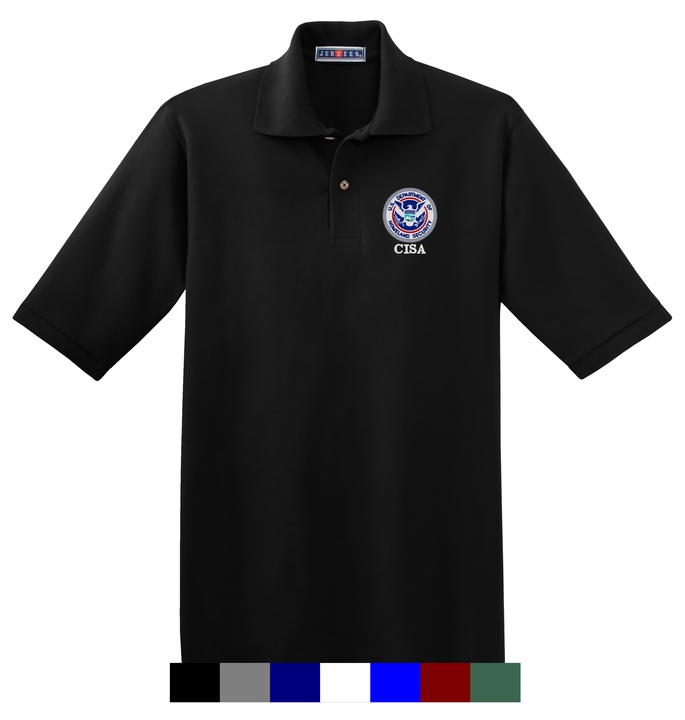 CISA Embroidered Full Color Logo Polo Shirt (image for) CISA Embroidered Full Color Logo Polo Shirt